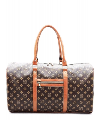 Monogram Duffle Bag CM775 BROWN/TAN